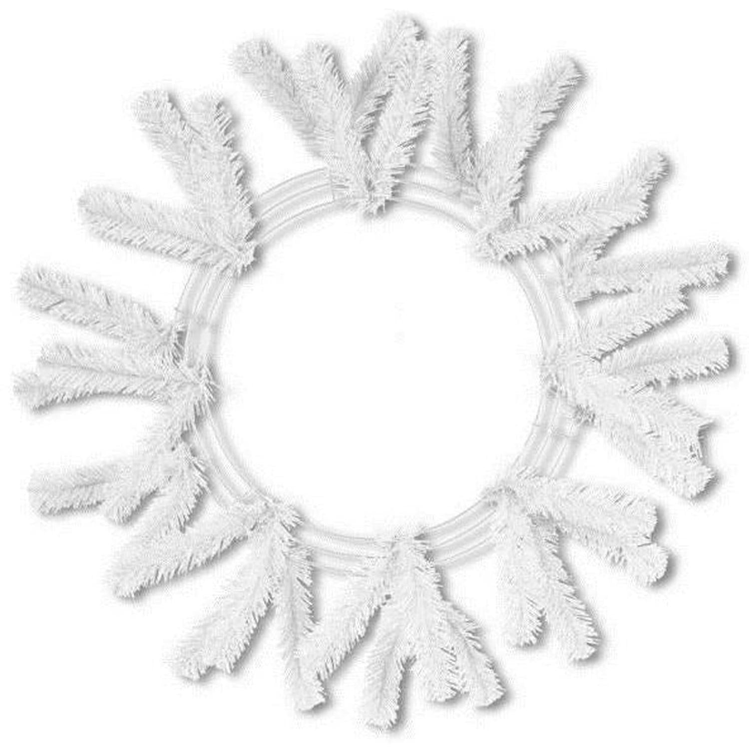 15-24" Work Wreath Form: White