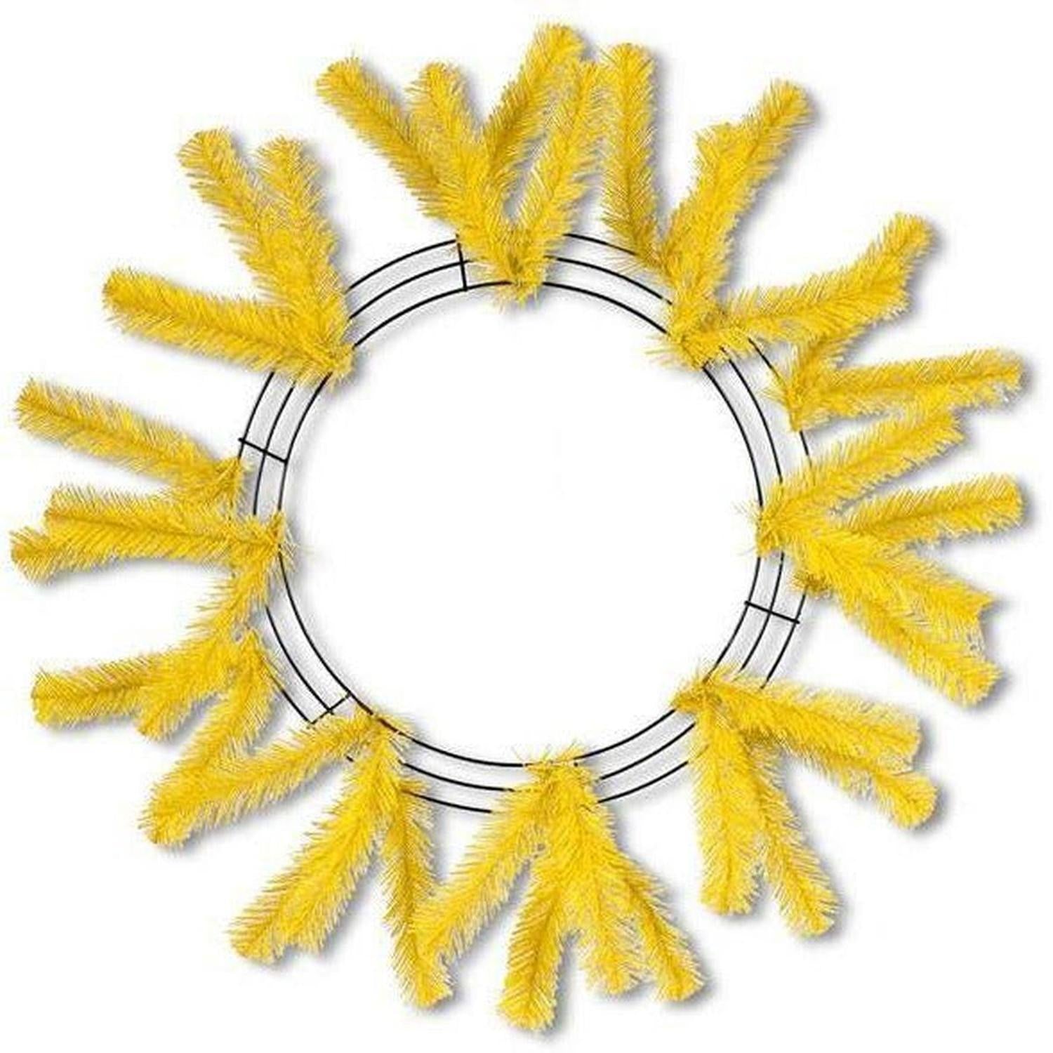 15-24" Work Wreath Form: Yellow