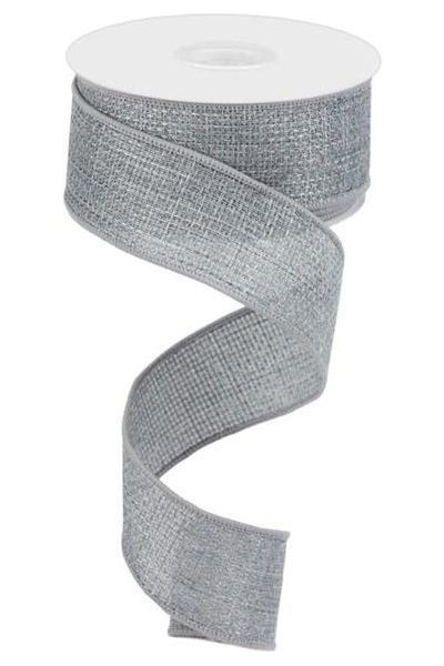 Shop For 1.5" Cross Royal Ribbon: Grey (10 Yards) at Michelle's aDOORable Creations