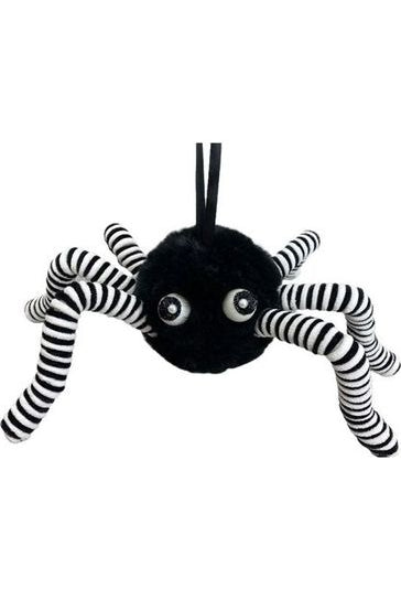 Shop For 15" Faux Fur Spider Wreath Accent: Black & White 56968BK