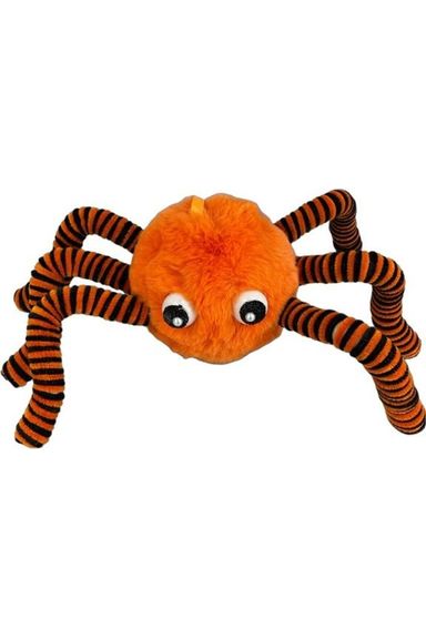 Shop For 15" Faux Fur Spider Wreath Accent: Orange & Black at Michelle's aDOORable Creations