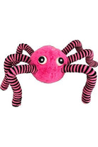 15" Faux Fur Spider Wreath Accent: Pink & Black - Michelle's aDOORable Creations - Halloween Decor