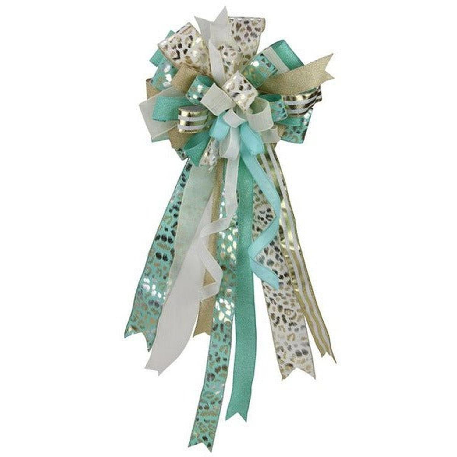 1.5" Fine Glitter on Royal Ribbon: Mint Green (10 Yards)