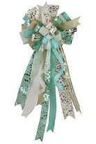 1.5" Fine Glitter on Royal Ribbon: Mint Green (10 Yards) - Michelle's aDOORable Creations - Wired Edge Ribbon