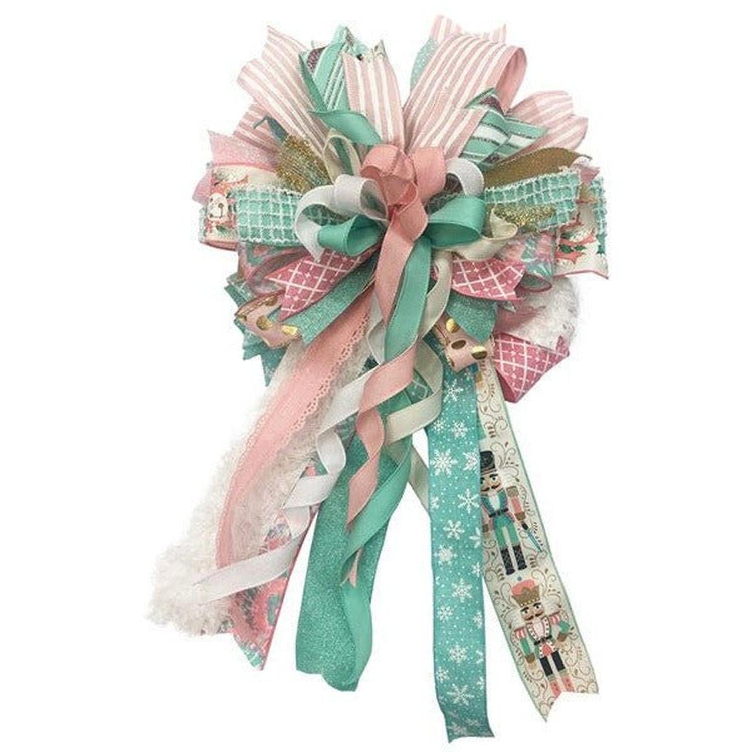 1.5" Fine Glitter on Royal Ribbon: Mint Green (10 Yards)