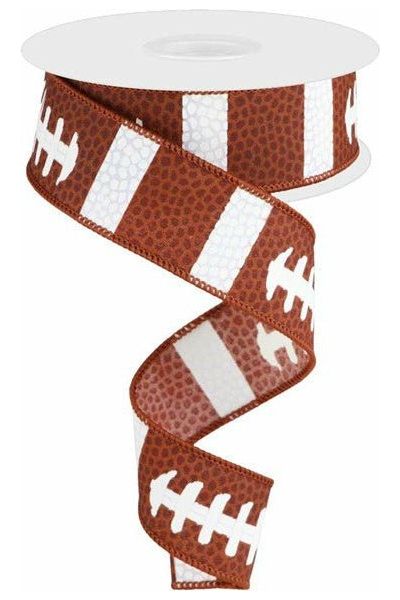 Shop For 1.5" Football Laces Ribbon (10 Yard) RG1092