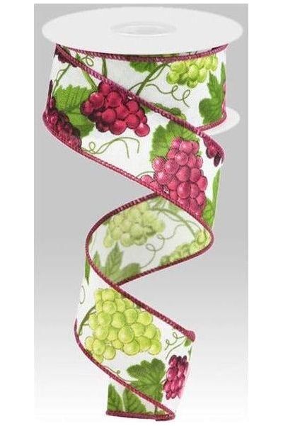 Shop For 1.5" Grapes on Royal: White (10 Yards) at Michelle's aDOORable Creations