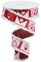 Shop For 1.5" Love Letters Drift Royal Ribbon: Burgundy (10 Yards) RG0813305