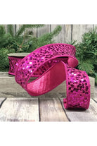 Shop For 1.5" Metallic Sequin Ribbon: Hot Pink (10 Yards) 05-0895