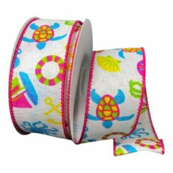 Shop For 1.5" Nautical Ivory Ribbon (10 Yards) at Michelle's aDOORable Creations