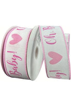 Shop For 1.5" Oh Baby Girl Ribbon: Pink & White (10 Yards) 42457-09-03