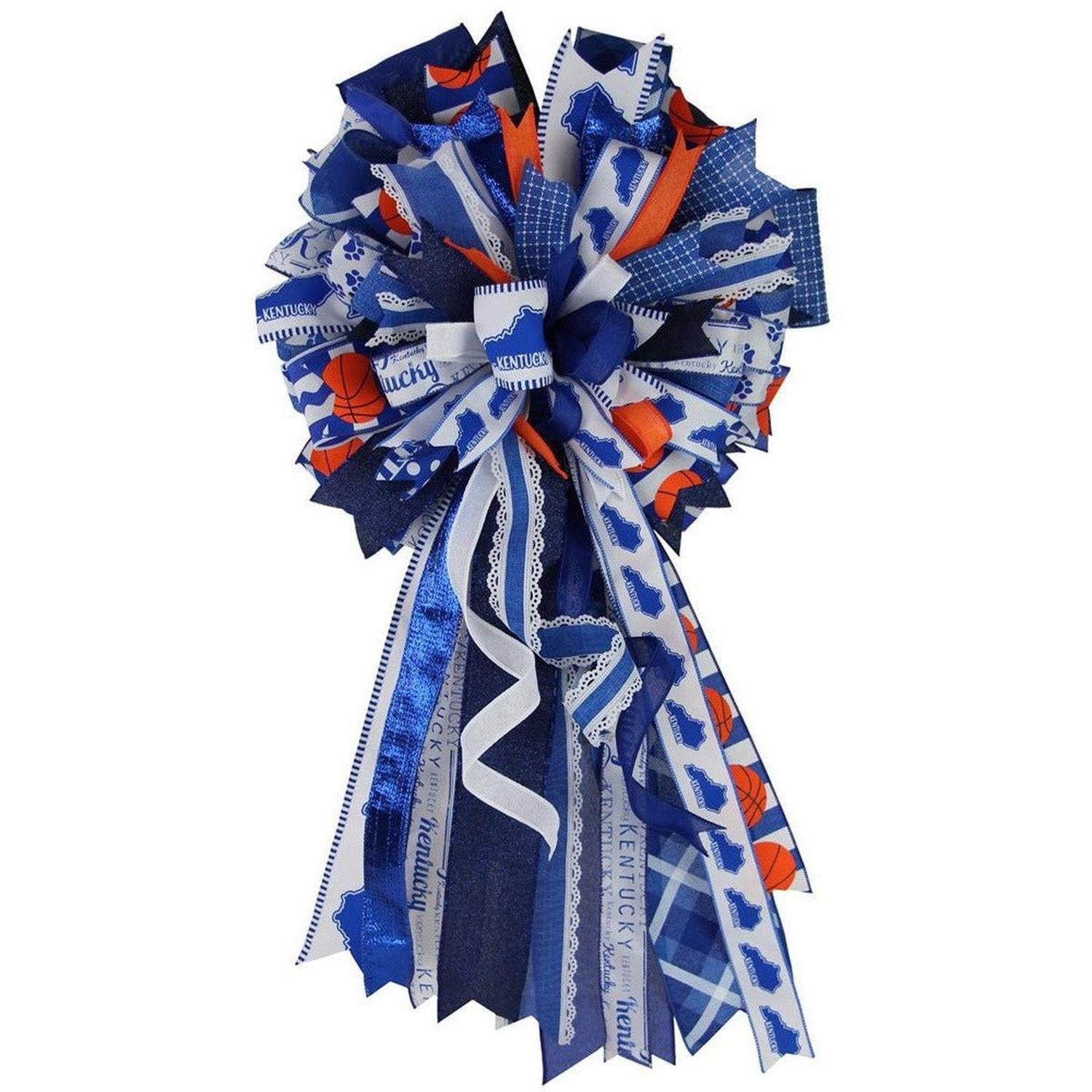 Shop For 1.5" Plaid Ribbon: Royal Blue and White (10 Yard) at Michelle's aDOORable Creations