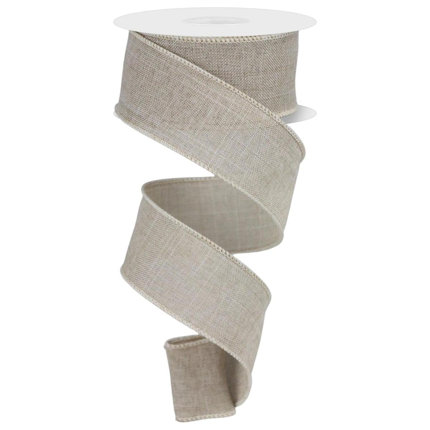 1.5" Royal Burlap Ribbon: Buff (10 Yard)