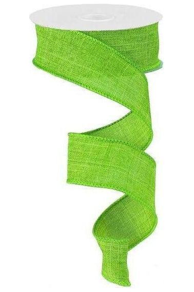 Shop For 1.5" Royal Burlap Ribbon: Fresh Green (10 Yards) at Michelle's aDOORable Creations