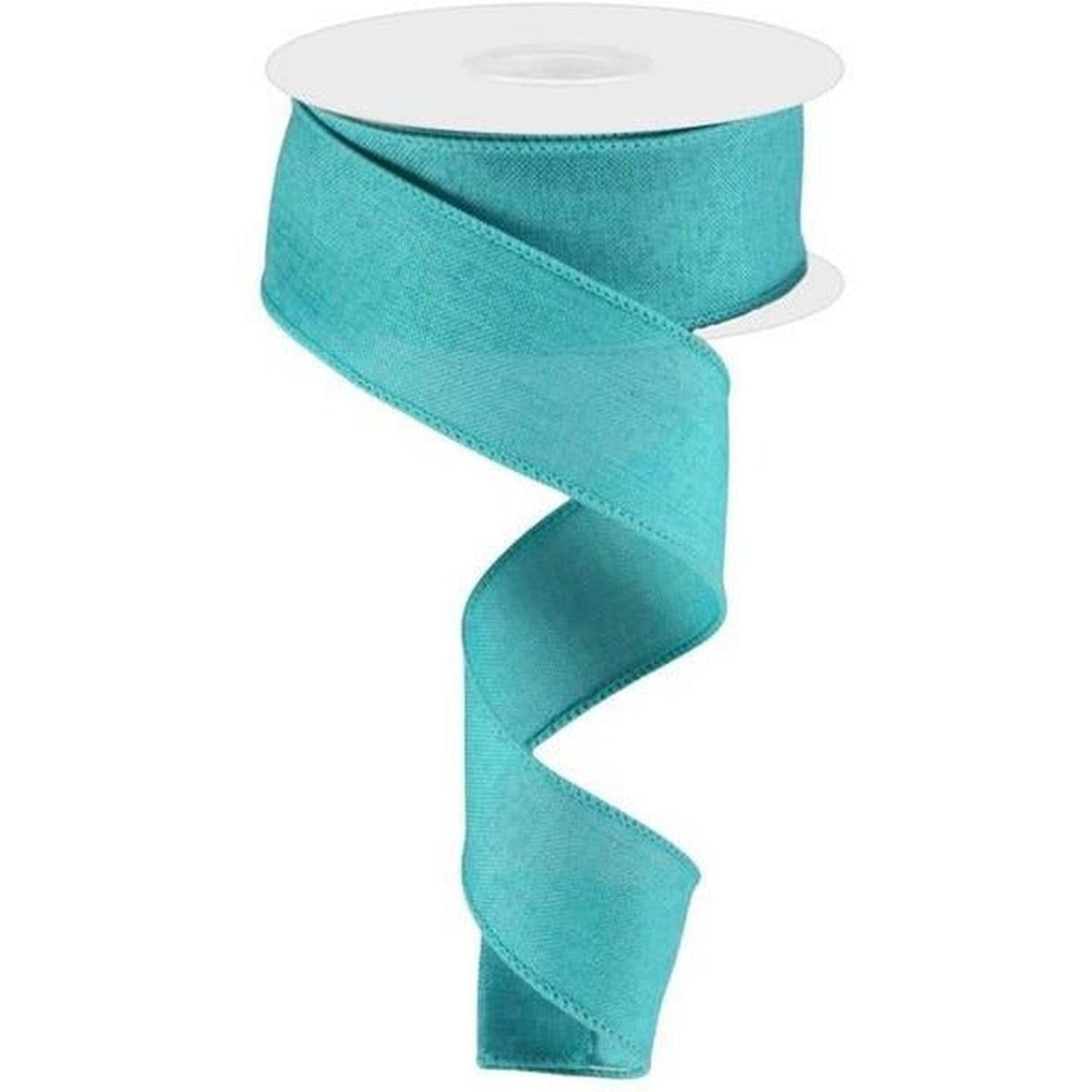 Shop For 1.5" Royal Burlap Ribbon: Light Teal (10 Yards) at Michelle's aDOORable Creations