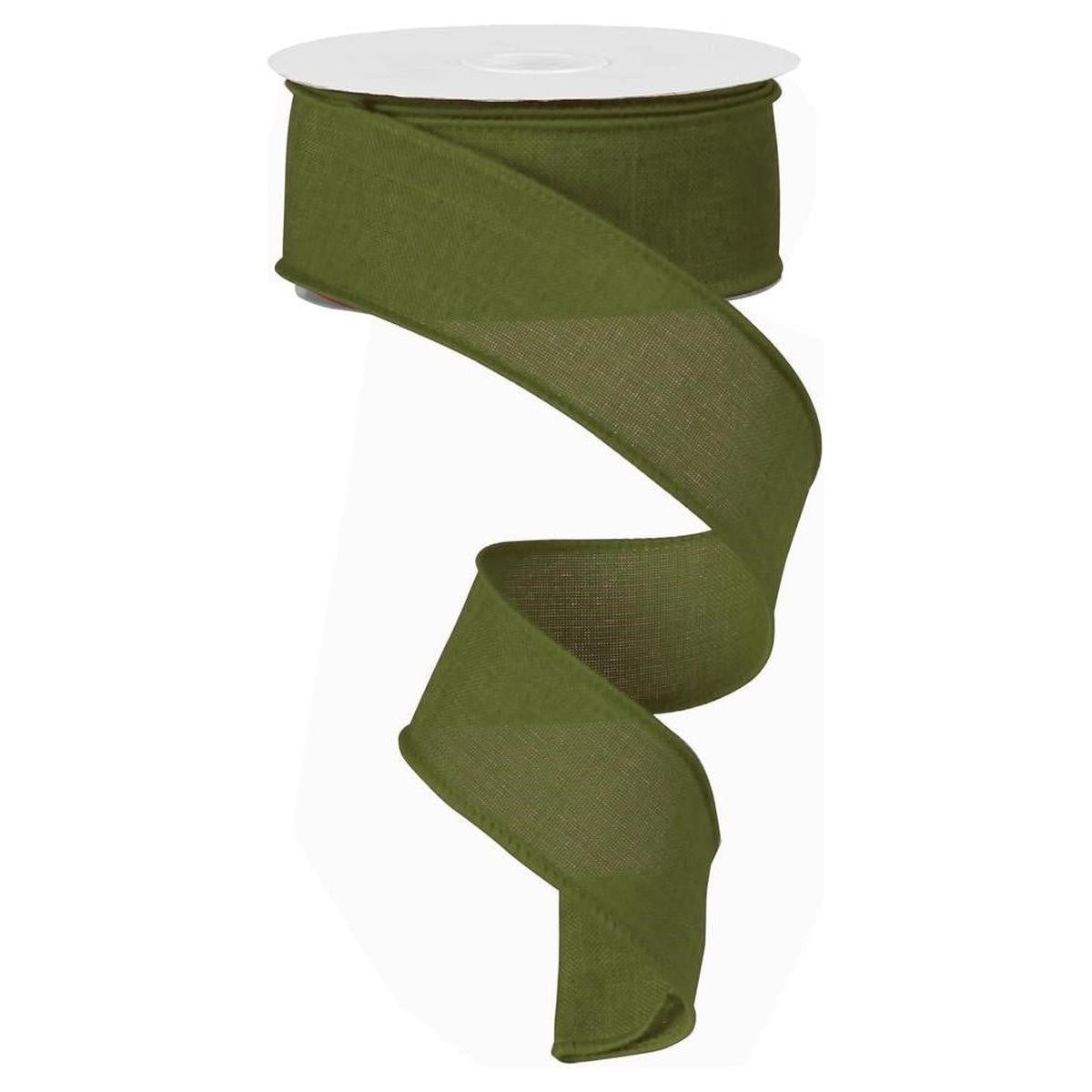 Shop For 1.5" Royal Burlap Ribbon: Moss Green (10 Yards) at Michelle's aDOORable Creations