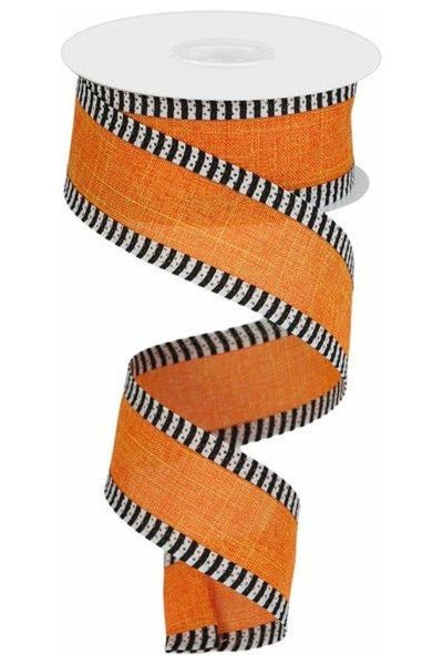 Shop For 1.5" Royal Burlap Thin Stripe Ribbon: Orange (10 Yards) RG0885520