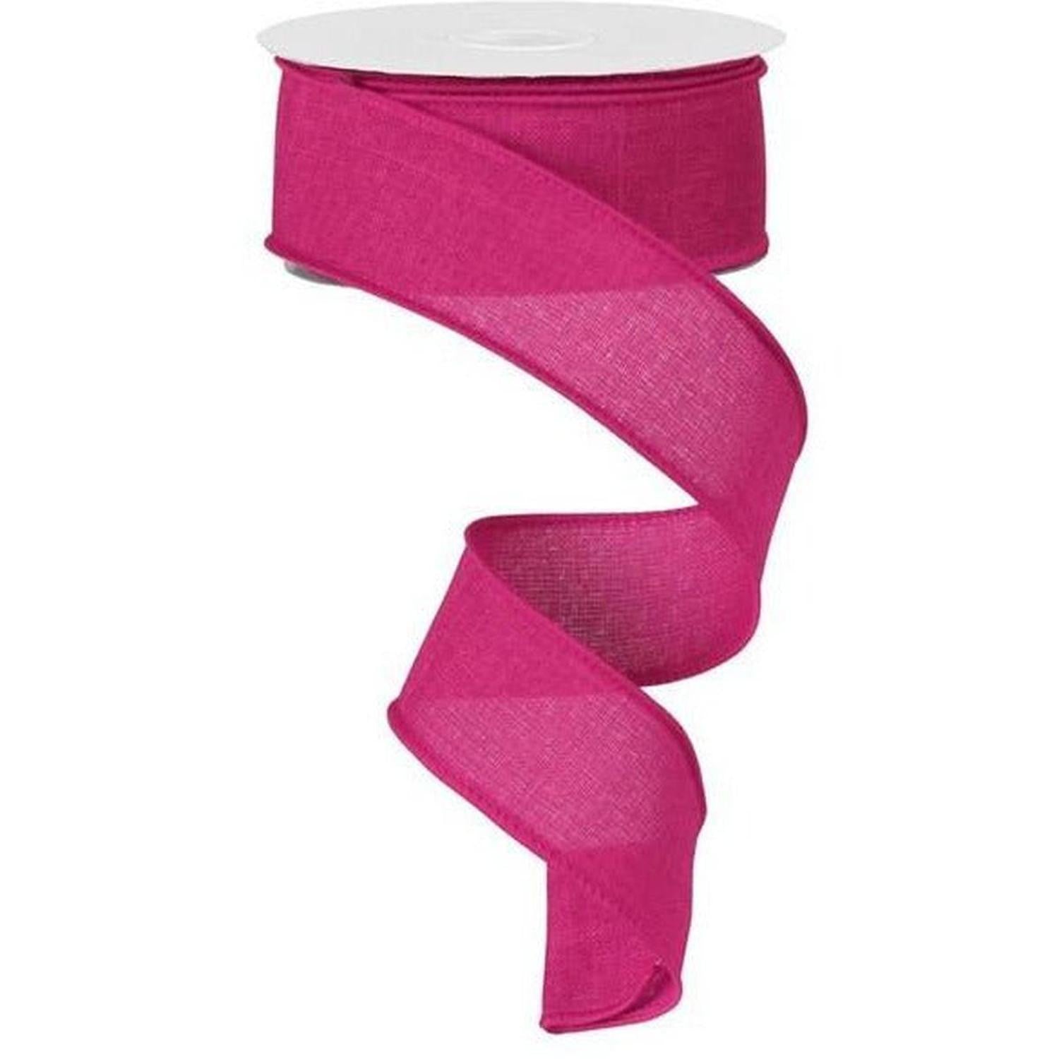 1.5" Royal Canvas Ribbon: Fuchsia Pink (10 Yards)