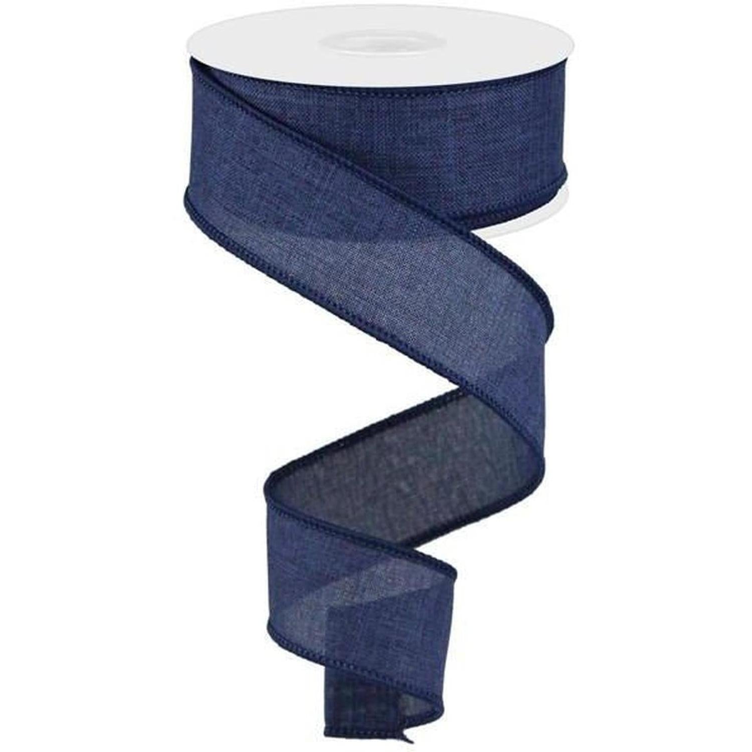 Shop For 1.5" Royal Canvas Ribbon: Navy Blue (10 Yards) at Michelle's aDOORable Creations