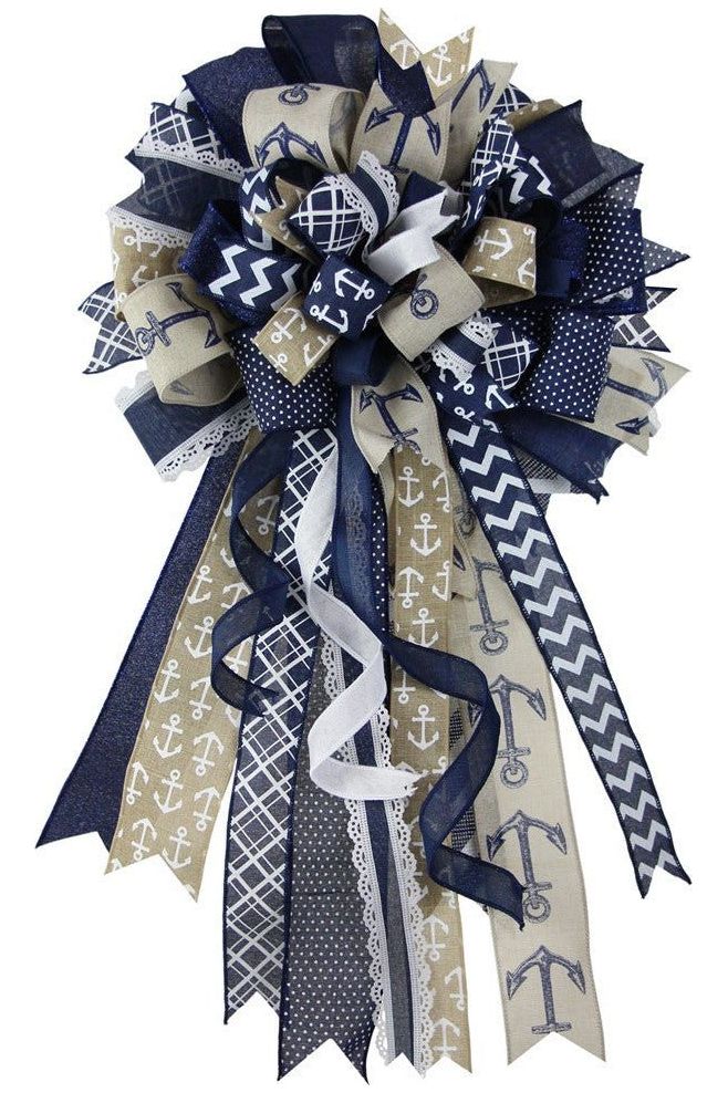 1.5" Royal Canvas Ribbon: Navy Blue (10 Yards) - Michelle's aDOORable Creations - Wired Edge Ribbon
