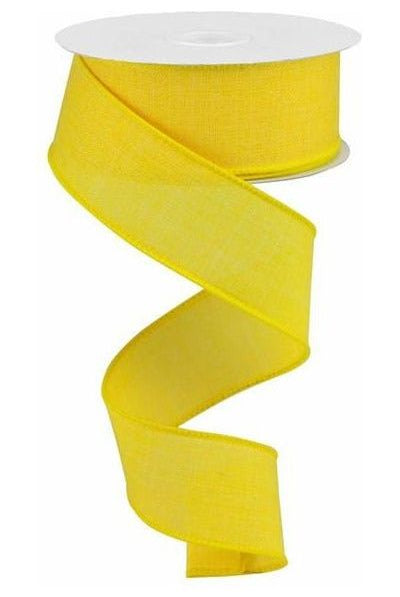Shop For 1.5" Royal Canvas Ribbon: Sun Yellow (10 Yards) RG12788N
