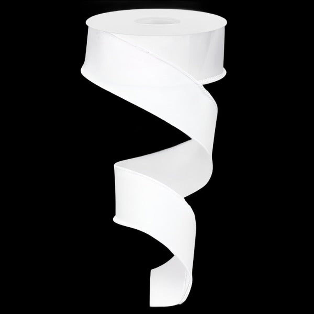 Shop For 1.5" Royal Canvas Ribbon: White (10 Yards) at Michelle's aDOORable Creations