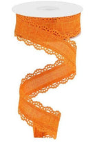 Shop For 1.5" Scalloped Edge Ribbon: Orange (10 Yard) RGC130220