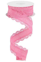 Shop For 1.5" Scalloped Edge Ribbon: Pink (10 Yard) RGC130222