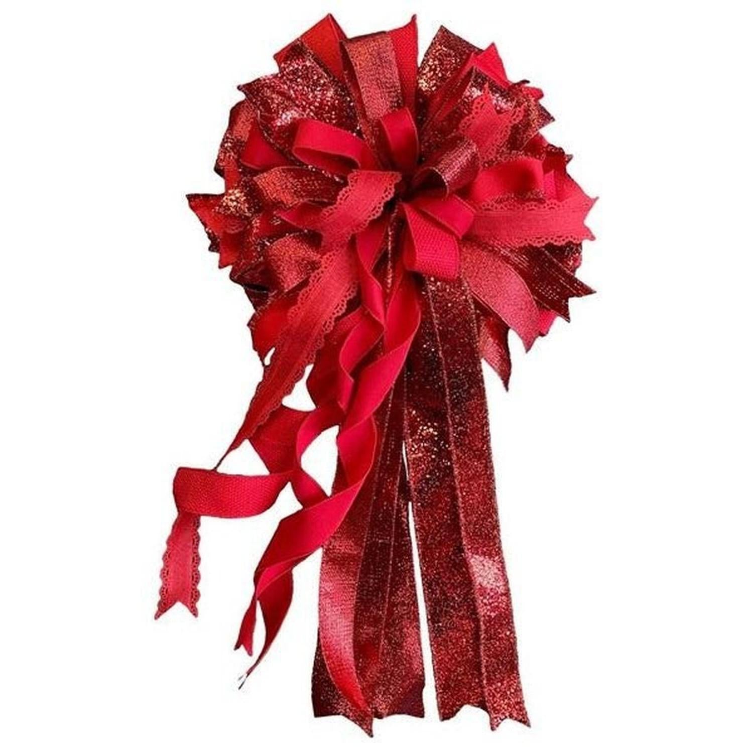 1.5" Scalloped Edge Ribbon: Red (10 Yard)