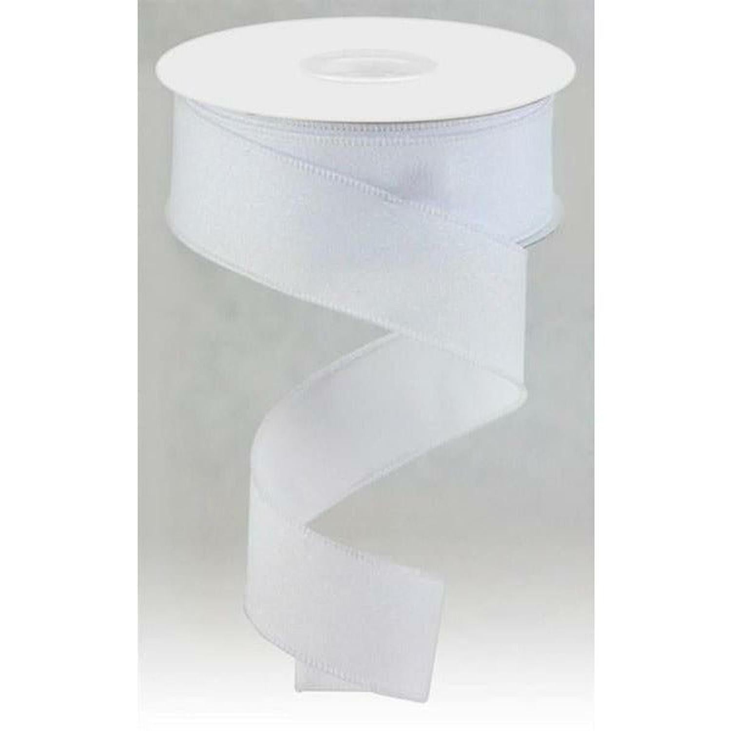 Shop For 1.5" Shimmer Glitter Ribbon: White (10 Yards) at Michelle's aDOORable Creations