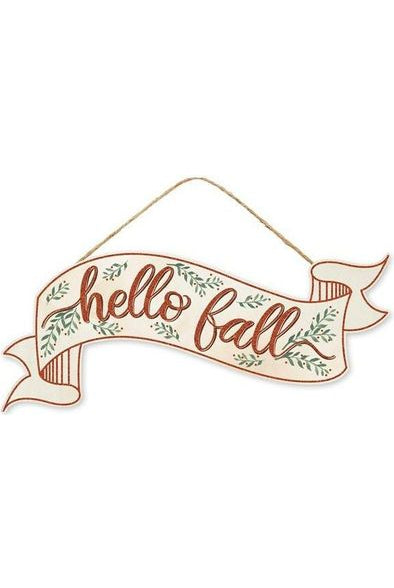 Shop For 15" Wooden Banner Sign: Hello Fall AP8868