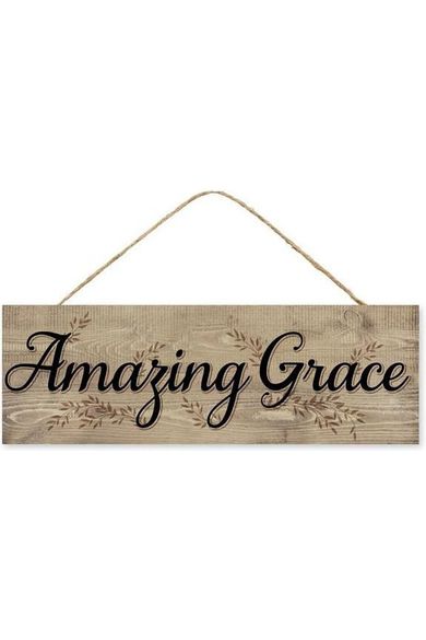 Shop For 15" Wooden Sign: Amazing Grace at Michelle's aDOORable Creations