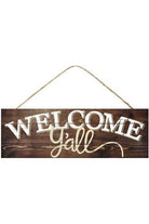 15" Wooden Sign: Welcome Y'all Sign - Michelle's aDOORable Creations - Wooden/Metal Signs