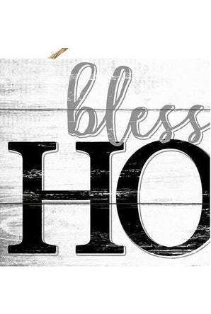15" Wooden Sign: White Bless This Home - Michelle's aDOORable Creations - Wooden/Metal Signs