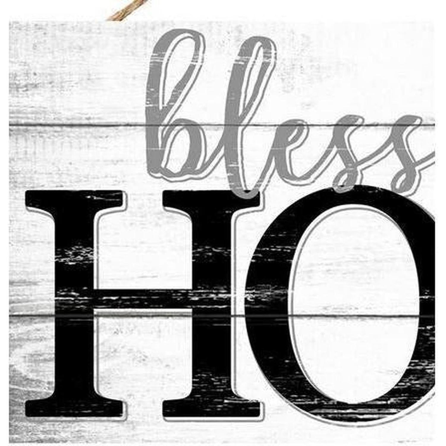 Shop For 15" Wooden Sign: White Bless This Home at Michelle's aDOORable Creations