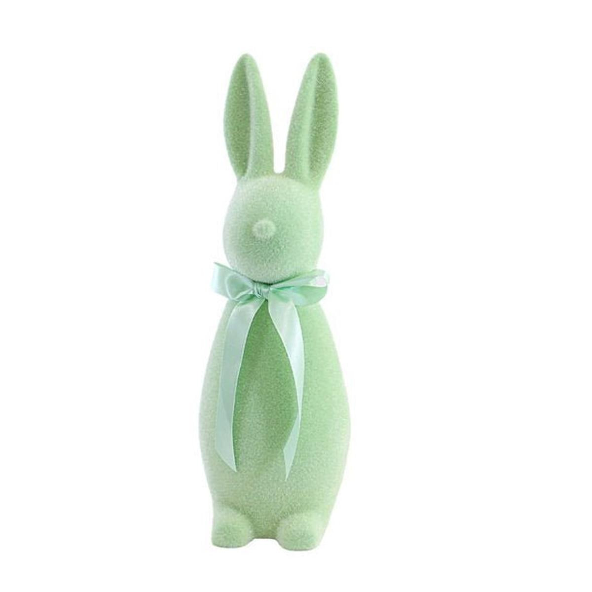 Shop For 16" Flocked Button Nose Bunny (WH0134) at Michelle's aDOORable Creations