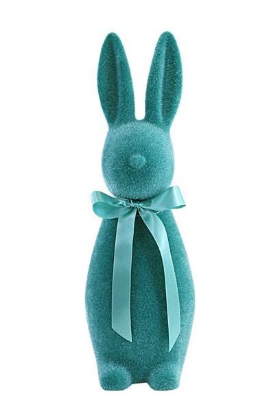 Shop For 16" Flocked Button Nose Bunny (WH0134) at Michelle's aDOORable Creations