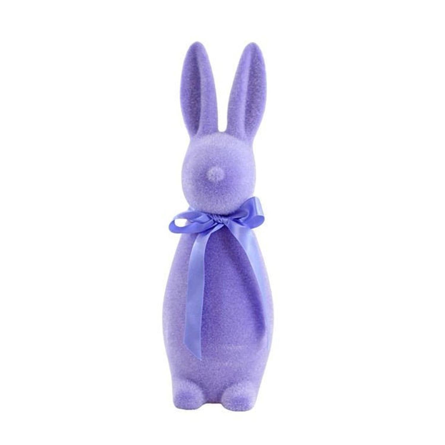 Shop For 16" Flocked Button Nose Bunny (WH0134) at Michelle's aDOORable Creations