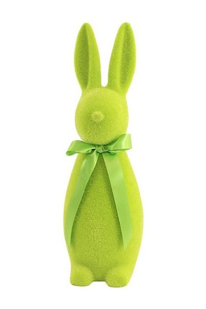 Shop For 16" Flocked Button Nose Bunny (WH0134) at Michelle's aDOORable Creations