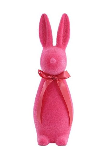 Shop For 16" Flocked Button Nose Bunny (WH0134) at Michelle's aDOORable Creations