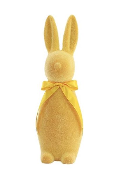 Shop For 16" Flocked Button Nose Bunny (WH0134) at Michelle's aDOORable Creations