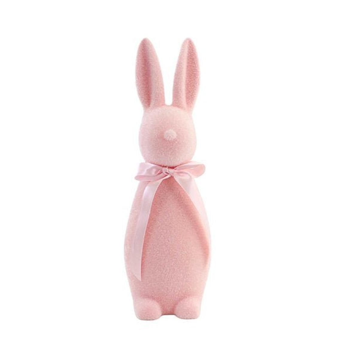 Shop For 16" Flocked Button Nose Bunny (WH0139) at Michelle's aDOORable Creations