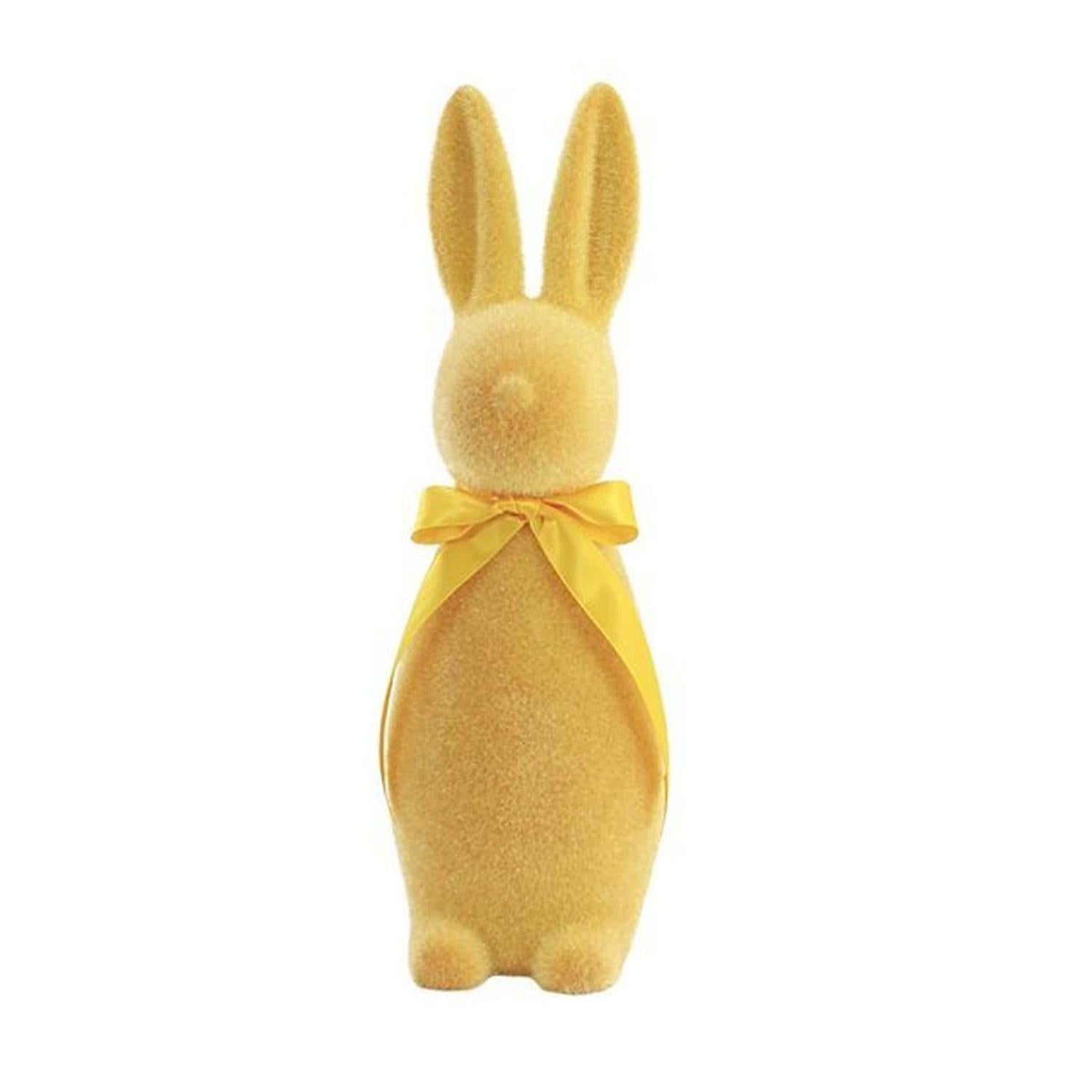 Shop For 16" Flocked Button Nose Bunny (WH0139) at Michelle's aDOORable Creations