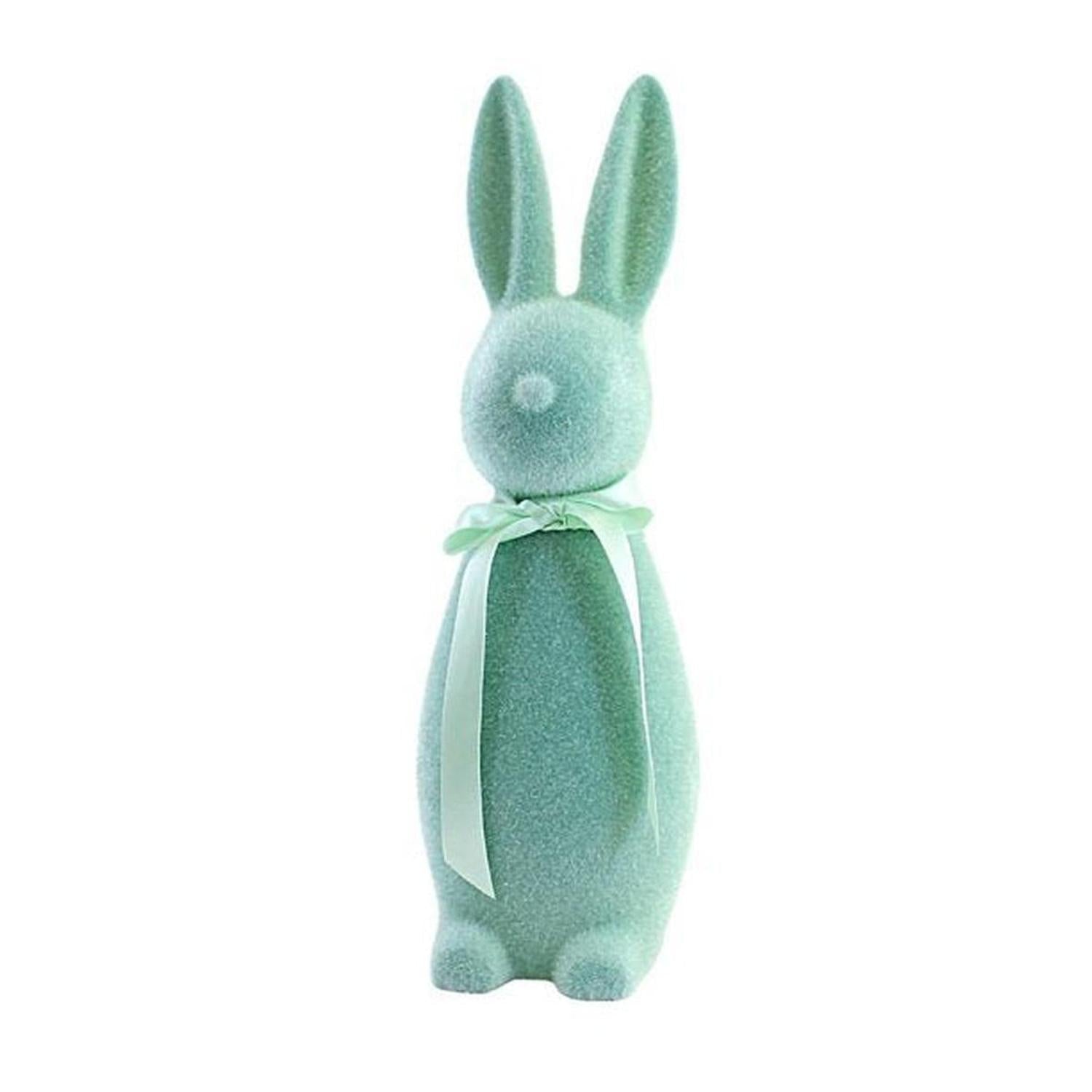 Shop For 16" Flocked Button Nose Bunny (WH0139) at Michelle's aDOORable Creations