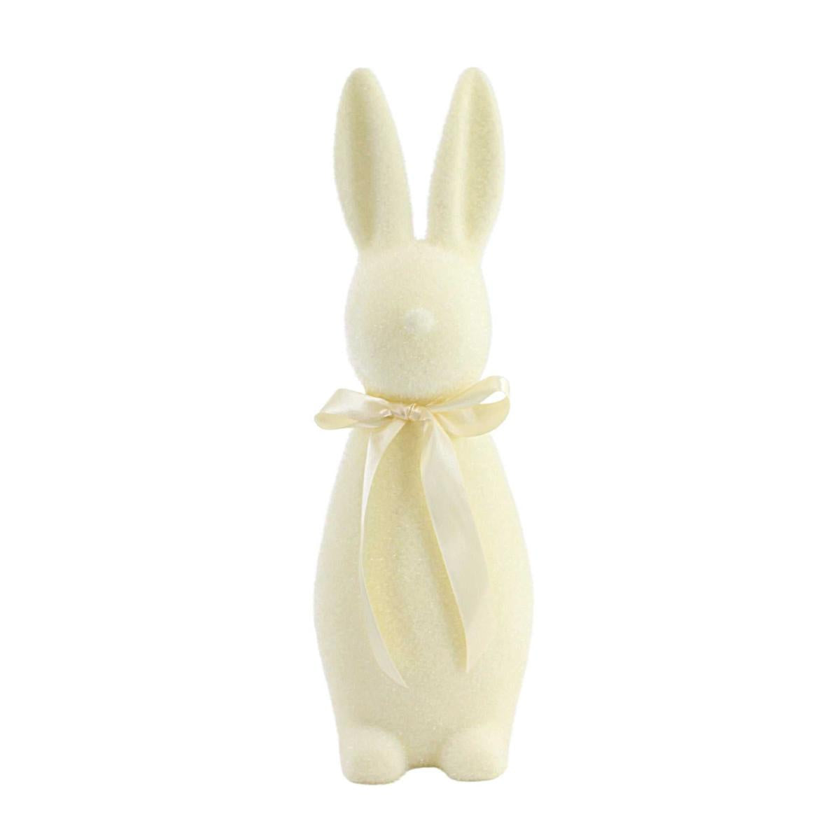 Shop For 16" Flocked Button Nose Bunny (WH0139) at Michelle's aDOORable Creations