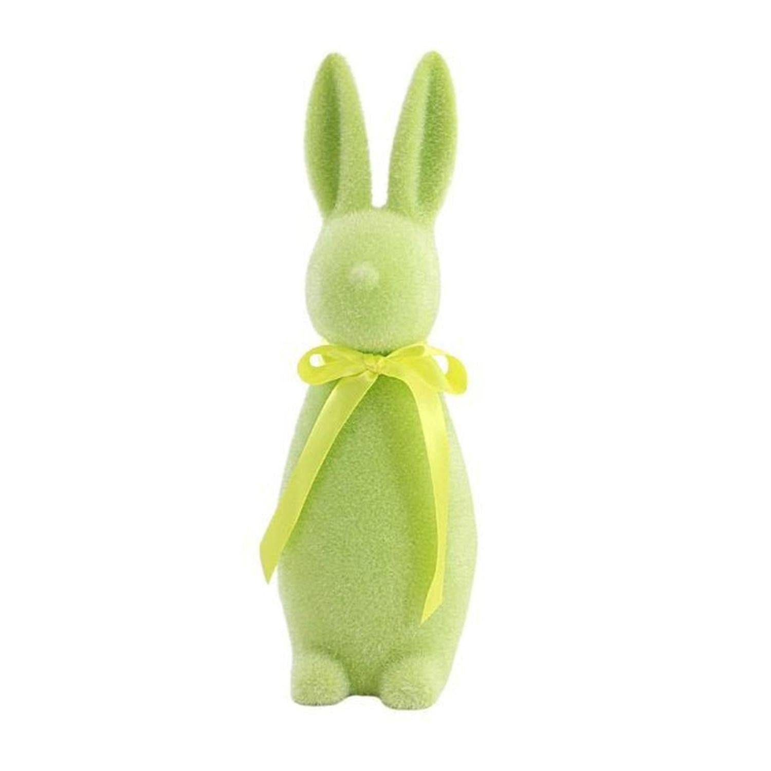 Shop For 16" Flocked Button Nose Bunny (WH0139) at Michelle's aDOORable Creations