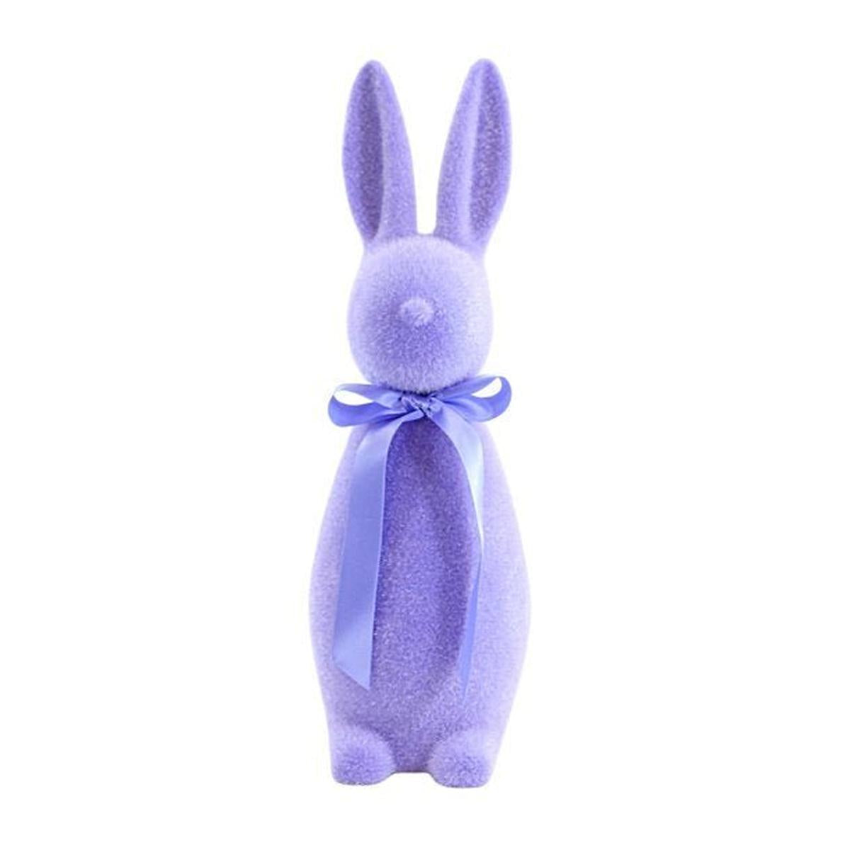 Shop For 16" Flocked Button Nose Bunny (WH0139) at Michelle's aDOORable Creations