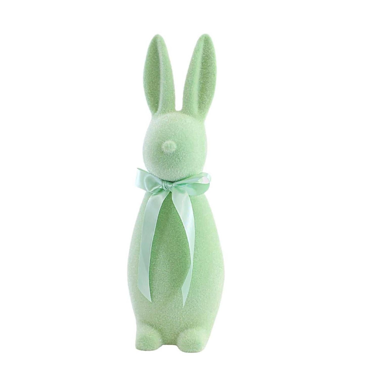 Shop For 16" Flocked Button Nose Bunny (WH0139) at Michelle's aDOORable Creations