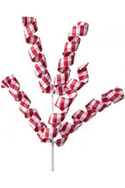 Shop For 16" Gingham Curly Pick: Red & White 74185RD