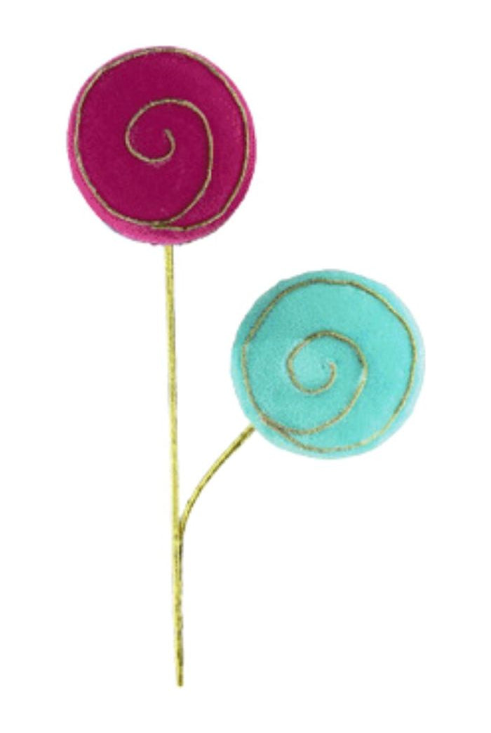 16" Macaroon Pick: Pink/Blue - Michelle's aDOORable Creations - Sprays and Picks